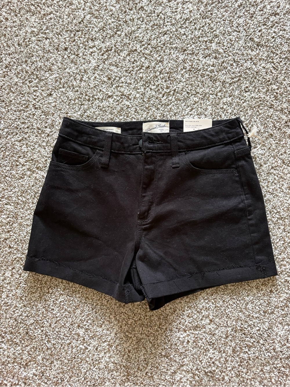 Universal Thread Black Denim Short Shorts